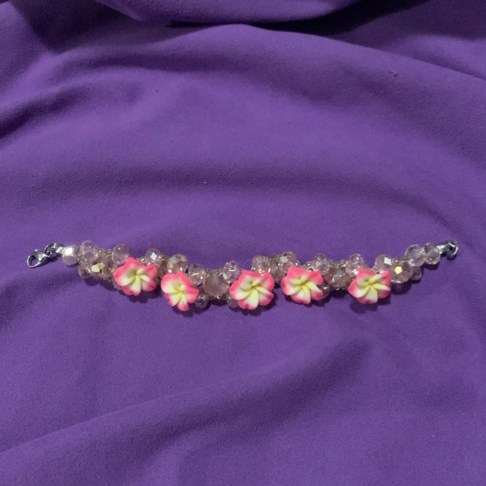 Pink flower 🌸 bracelet